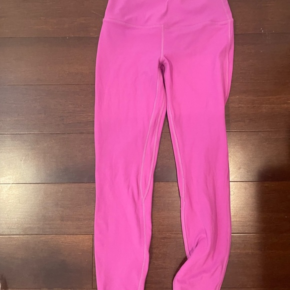 guc Lululemon Athletica align high-rise pant 25 inch Leggings 6 vivid plum - Picture 3 of 13